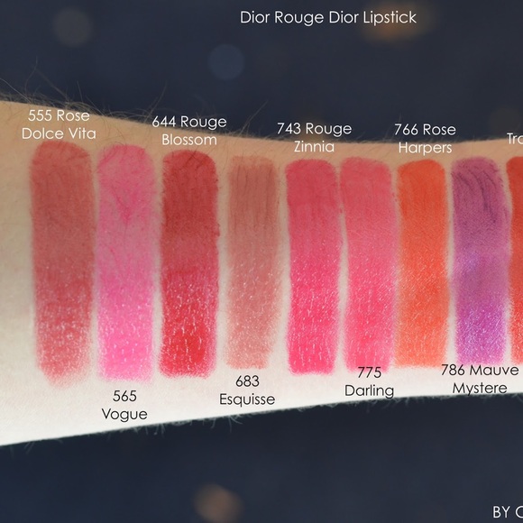 Dior #743 Rouge Zinnia Lipstick - Picture 4 of 6
